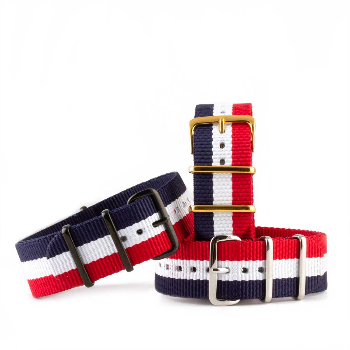 French soccer team special selection - Nylon nato (blue, white, red)