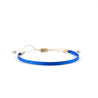 Bracelet ruban tissé bleu woven nylon strap blue