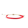 Bracelet ruban tissé rouge woven nylon strap red