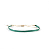 Bracelet ruban tissé vert woven nylon strap green