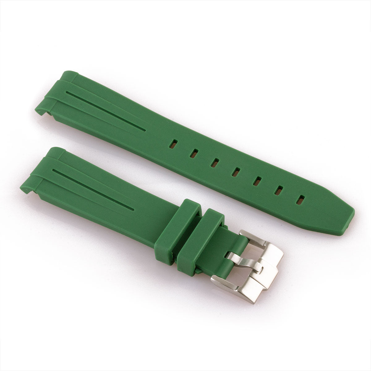 ​Rolex - FKM Rubber integrated watch band with tang buckle (black, blue, green, brown...)