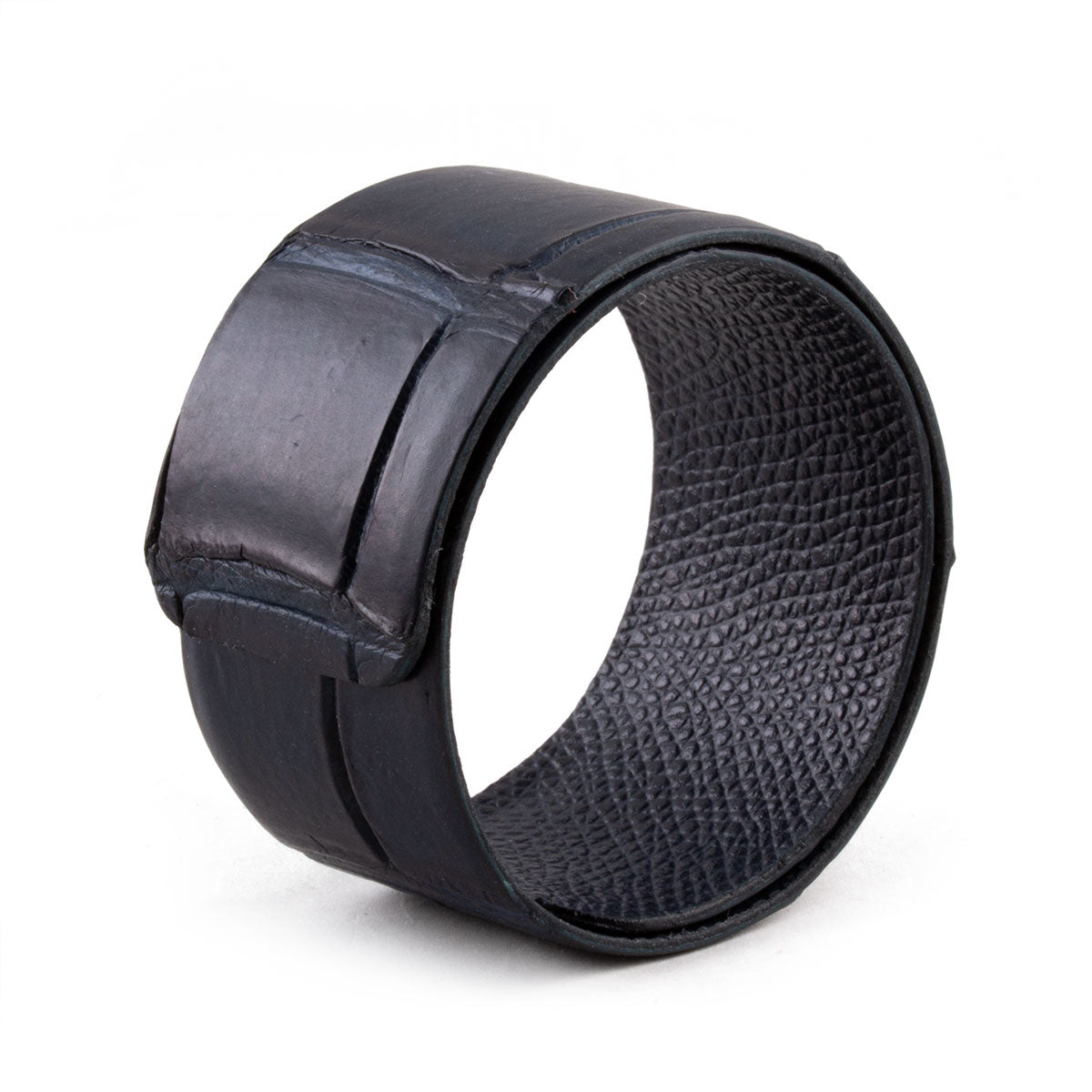 Snap style ornamental leather strap Alligator (multiple colors