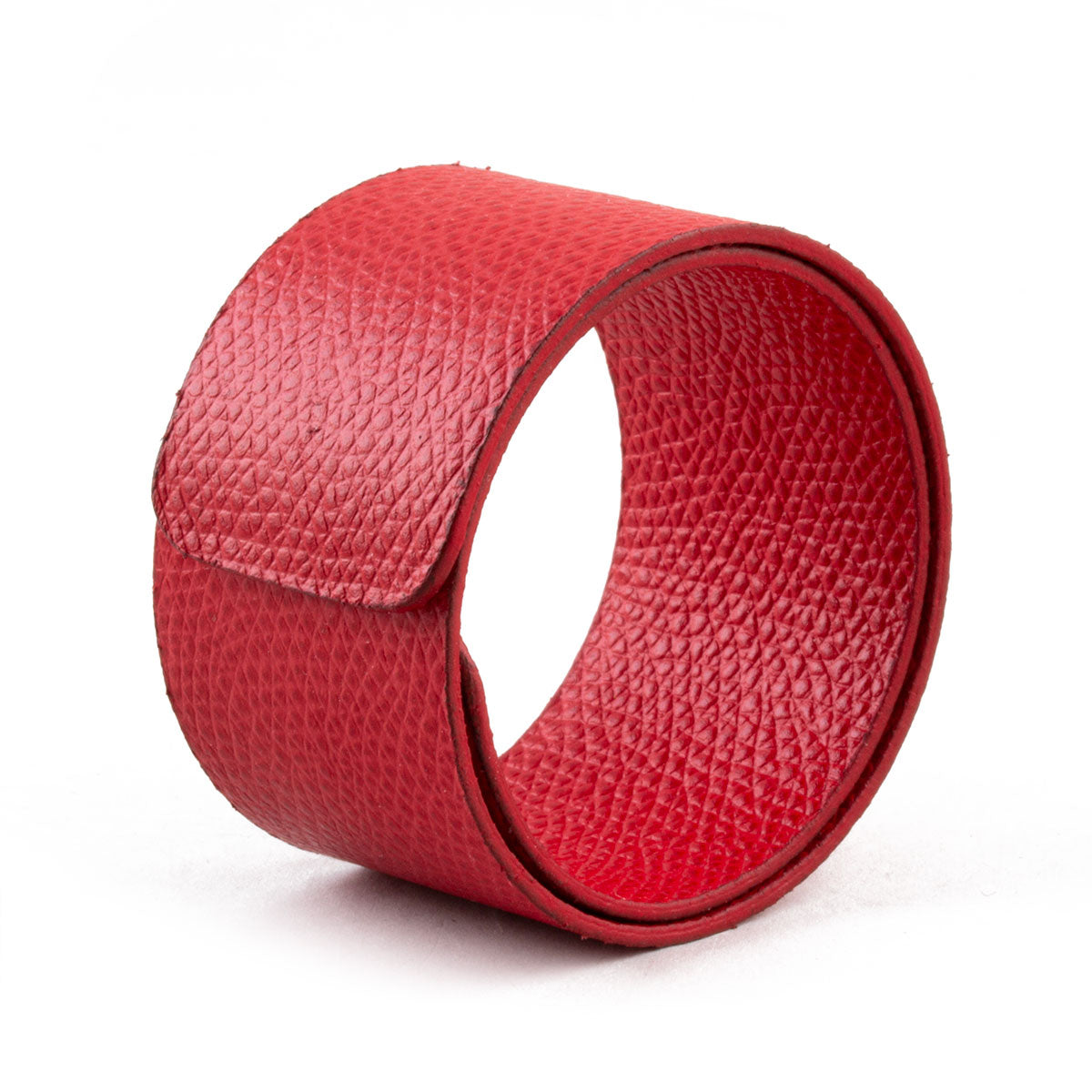 Bracelet ornemental style Snap - Veau grainé (noir, marron, bleu, rouge...)
