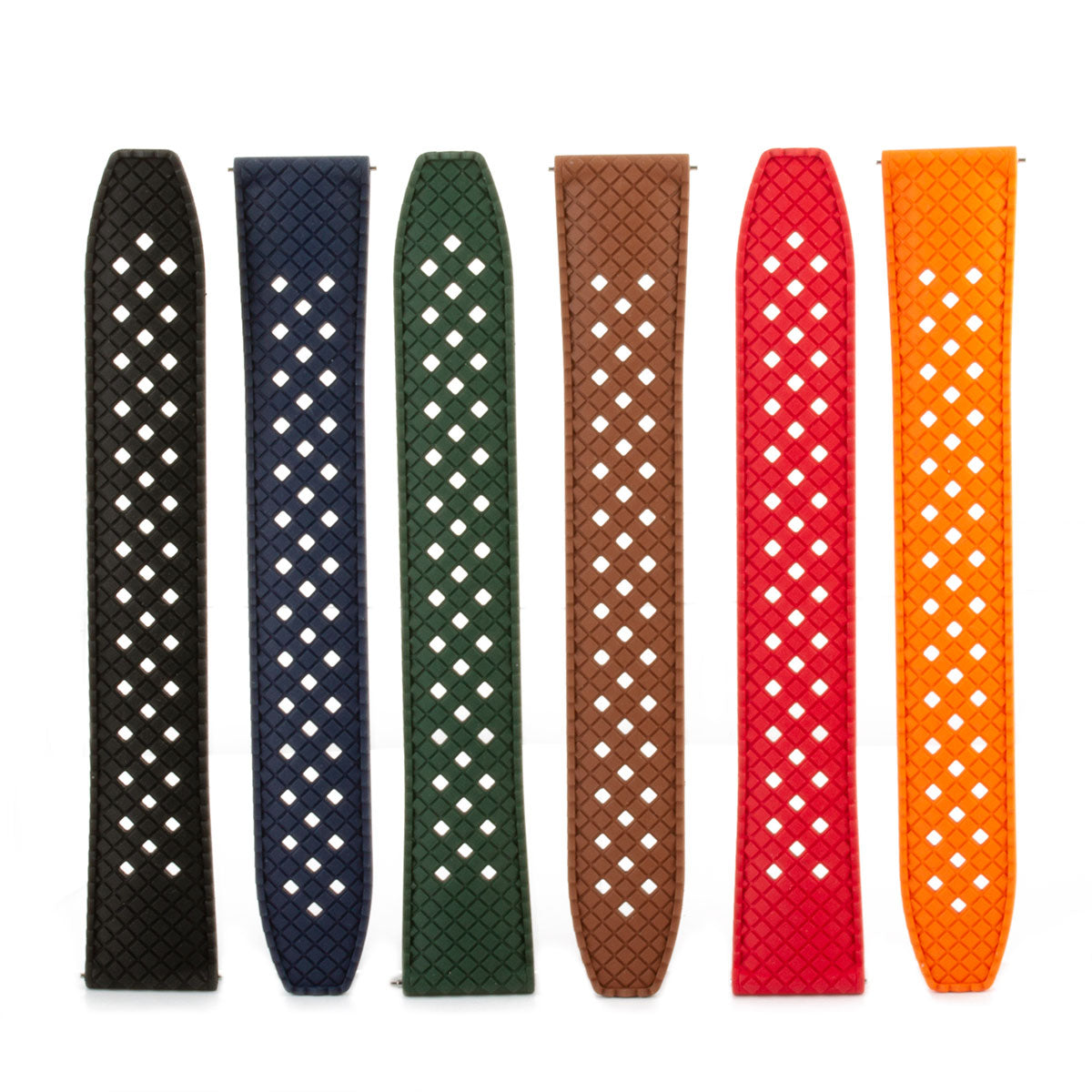 "Driver" Capsule Tropic watch band - Rubber (black, brown, green, red...)