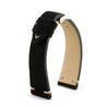 Bracelet Vintage - Bracelet montre cuir - Veau suede - CouvertureBracelet Vintage - Bracelet montre cuir - Veau nubuck noir