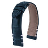Bracelet-montre cuir - Yachting nœuds marins - Alligator (bleu / blanc, marron / blanc) - watch band leather strap - ABP Concept -