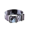 Bracelet-montre Zulu 3 anneaux - Nylon / tissu Camo (marron, marron/vert, gris) - watch band leather strap - ABP Concept -