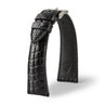 Bracelet classique "Essential" - Bracelet-montre cuir - Alligator écailles rondes (noir, marron, gris, bleu) - watch band leather strap - ABP Concept -
