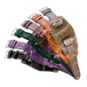 Bracelet bund vintage - Bracelet-montre cuir - Alligator (noir, marron, vert, kaki, violet)