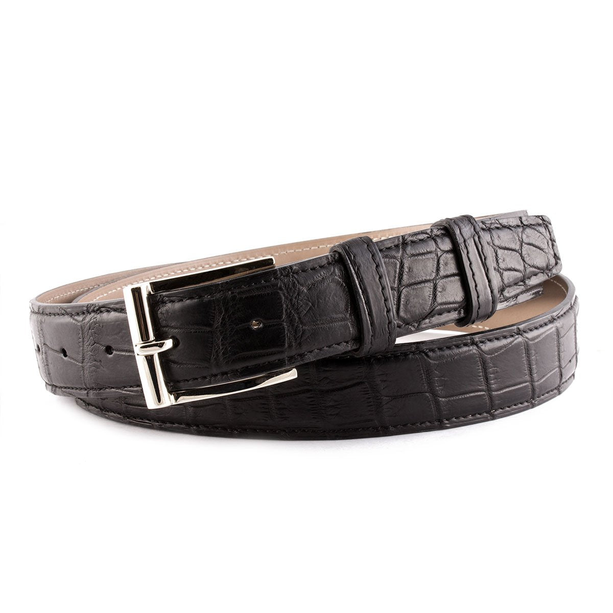 Ceinture cuir classique - Alligator - watch band leather strap - ABP Concept -