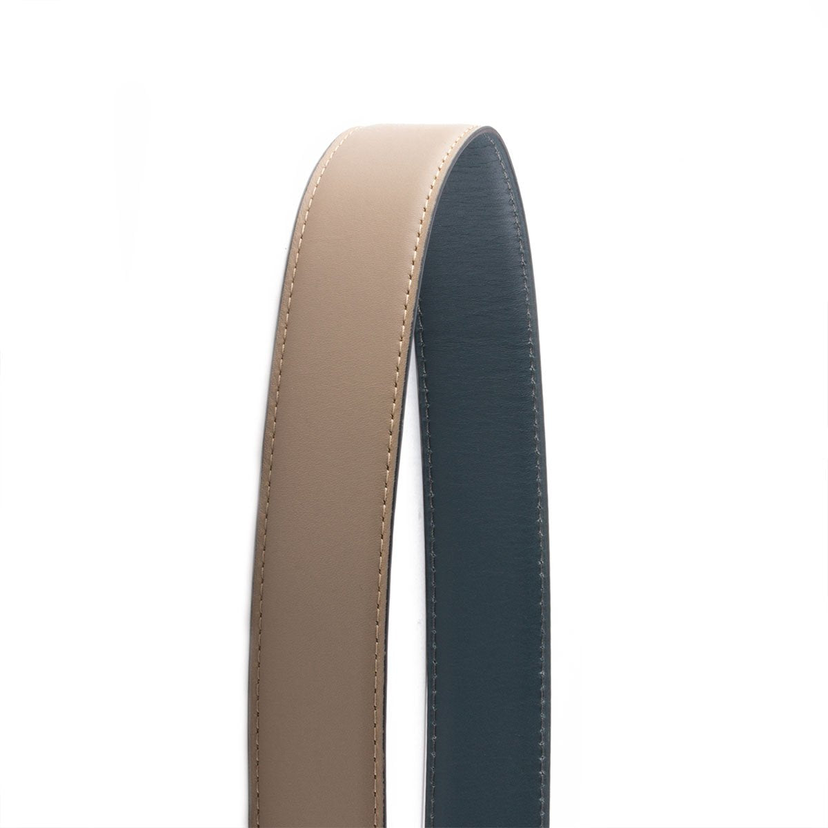 Ceinture réversible type Hermès Veau lisse bicolore paris