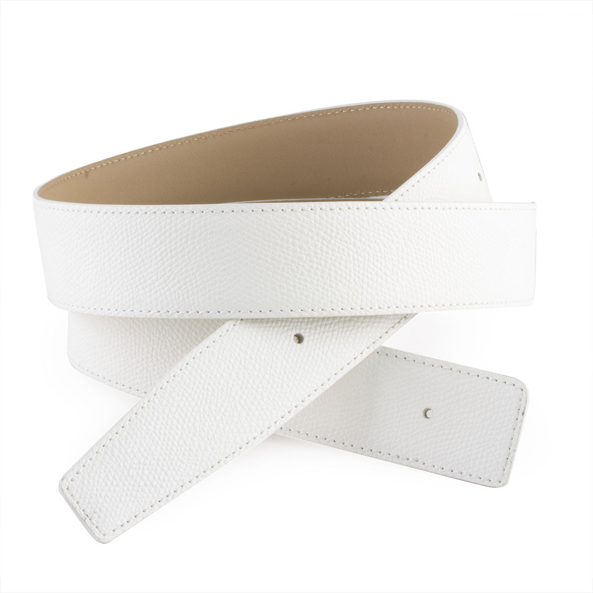 Hermès style leather belt - Grained calf