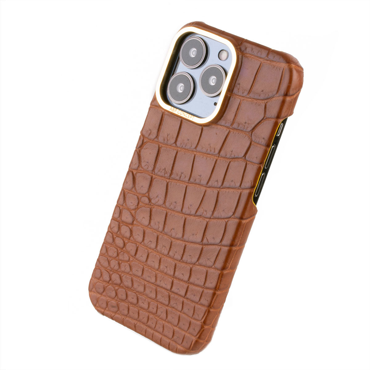 Leather iPhone HIMALAYA case / cover - iPhone 13 ( Pro / Max ) - Genuine  alligator