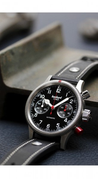 Hanhart 1882 Watch - Pioneer Mk II Black