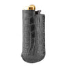 Briquet et son étui cuir - Alligator écailles rondes - watch band leather strap - ABP Concept -