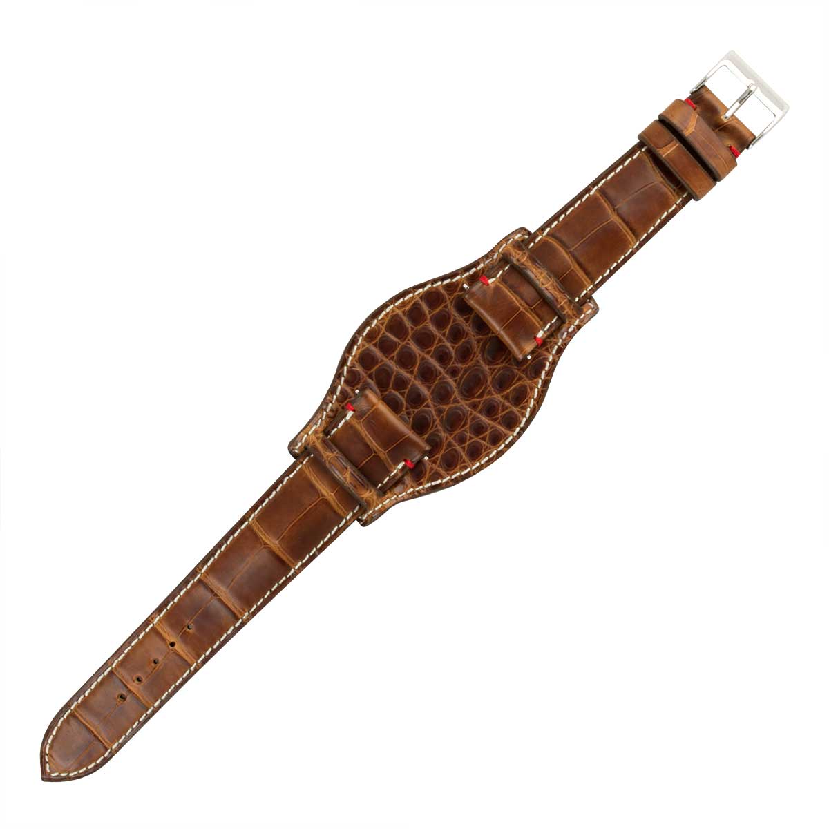 Bracelet Bund ABP Concept X Hanhart 1882 pour 417ES - Bracelet-montre cuir - Alligator