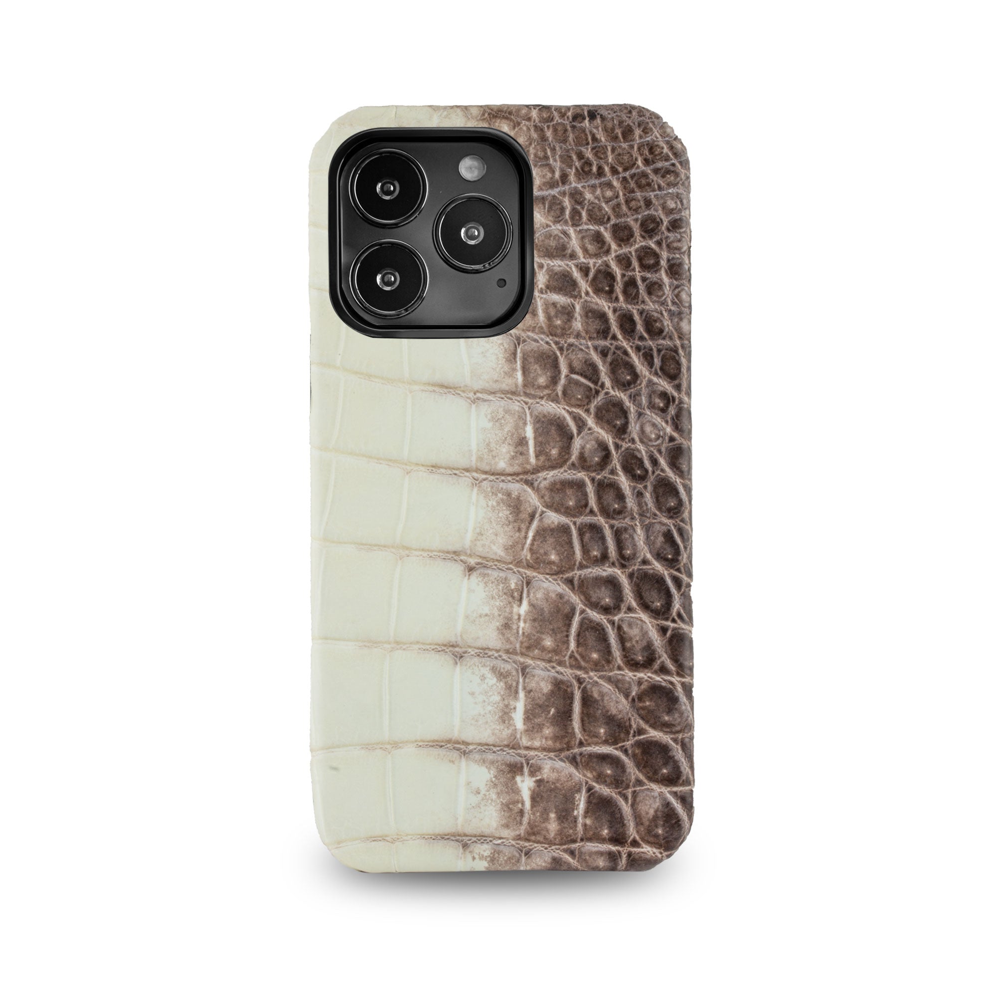 Leather iPhone HIMALAYA case / cover - iPhone 15, 14 & 13 ( Pro / Max ) - Genuine crocodile