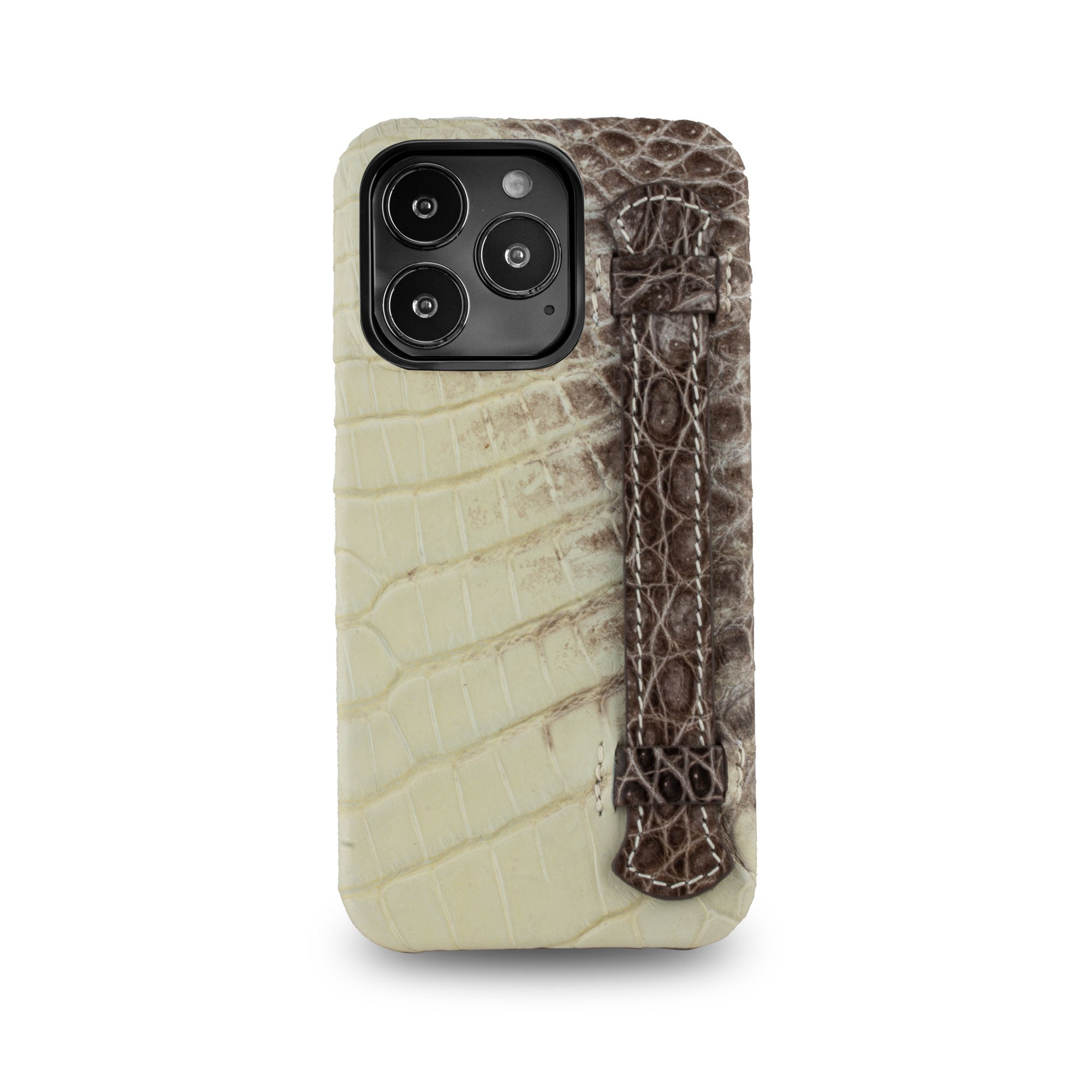 Leather iPhone HIMALAYA "Strap case" / cover - iPhone 13 ( Pro / Max ) - Genuine alligator