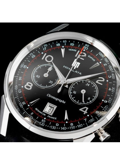 Montre Lip - Himalaya 40mm chronographe cadran noir
