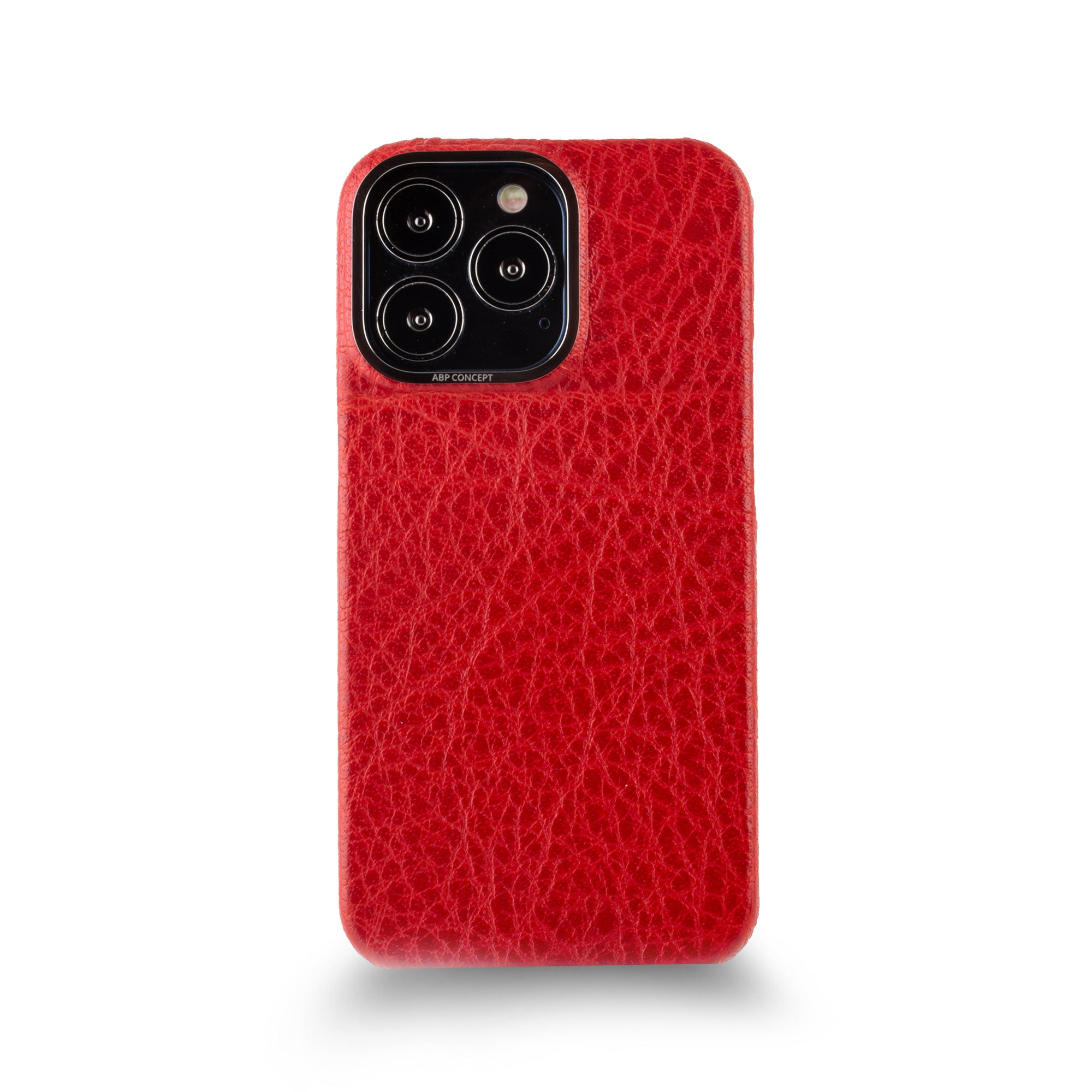 Vente exclusive  - Coque cuir pour iPhone 13 Pro - Buffle rouge