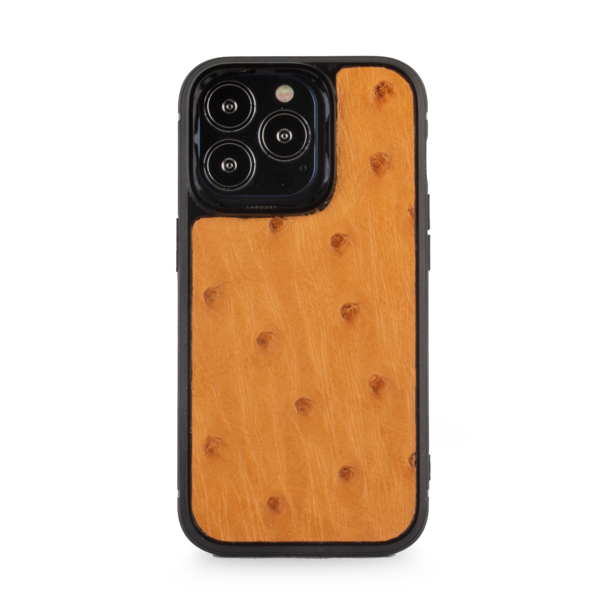 Clearance Sale - Leather iPhone "Sport Case" - iPhone 13 Pro - Chestnut ostrich
