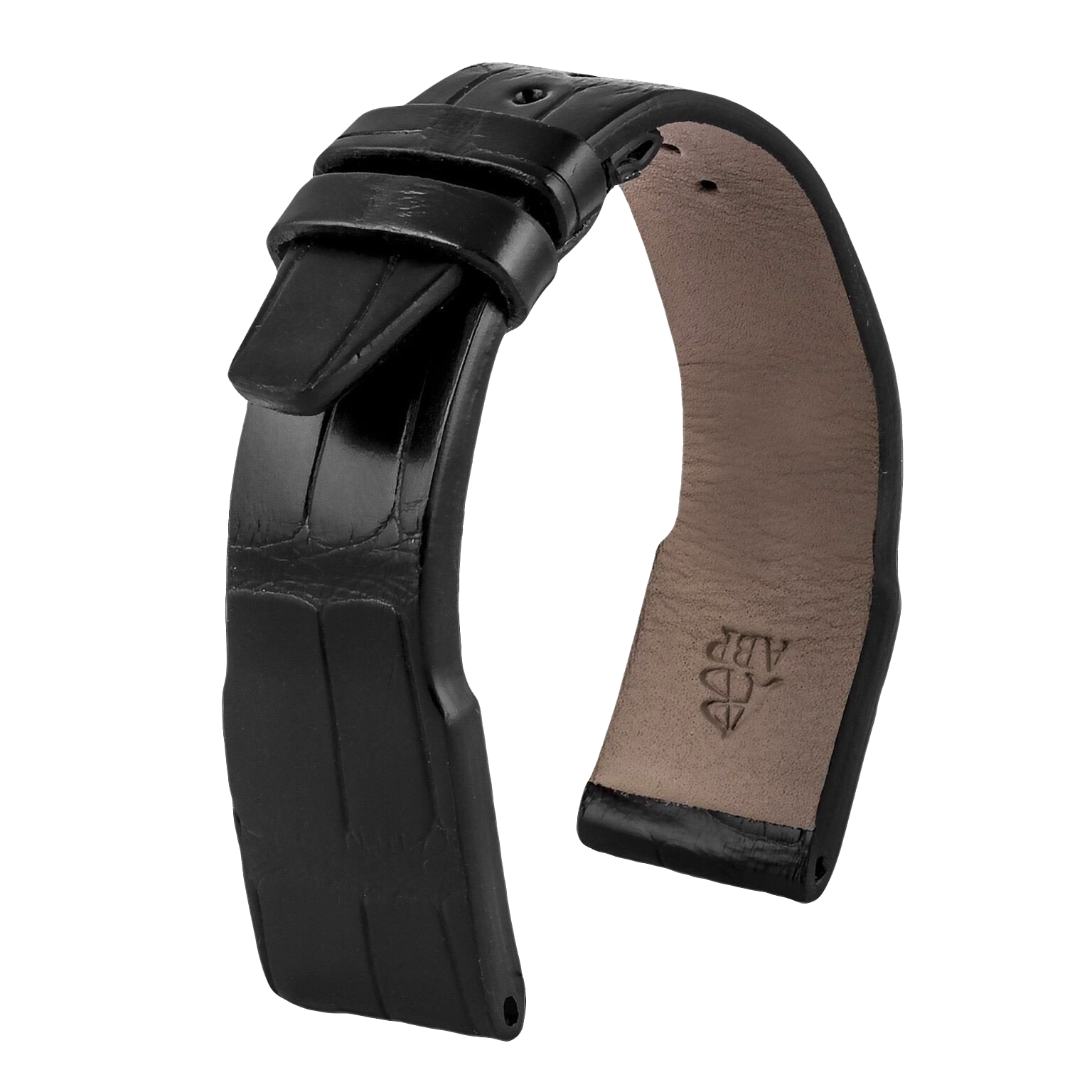 IWC Pilot - Bracelet de montre cuir - Alligator (noir, marron, gris, bleu) - watch band leather strap - ABP Concept -