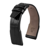IWC Pilot - Bracelet de montre cuir - Alligator (noir, marron, gris, bleu) - watch band leather strap - ABP Concept -