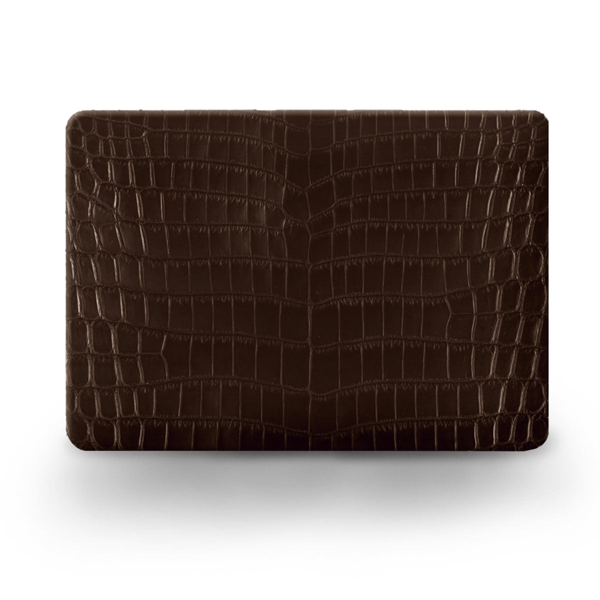 Leather iPad case / back cover - Macbook Pro & Air (13, 14, 15 and 16 inches) - Genuine alligator
