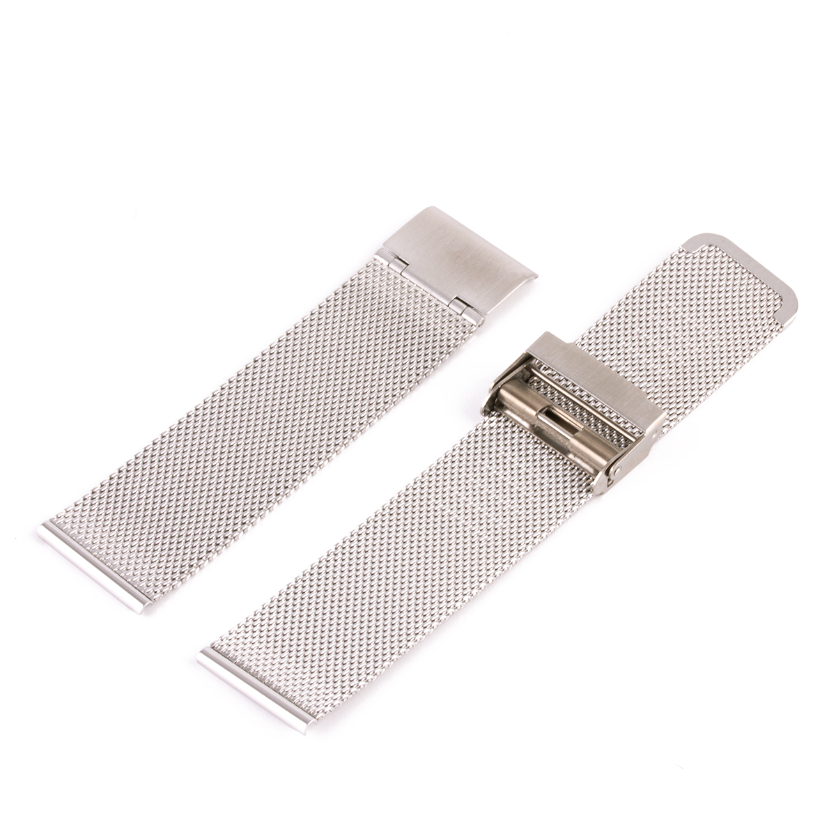 Maille milanaise - Bracelet de montre métal - Acier inox (acier, plaqué-or, PVD noir)