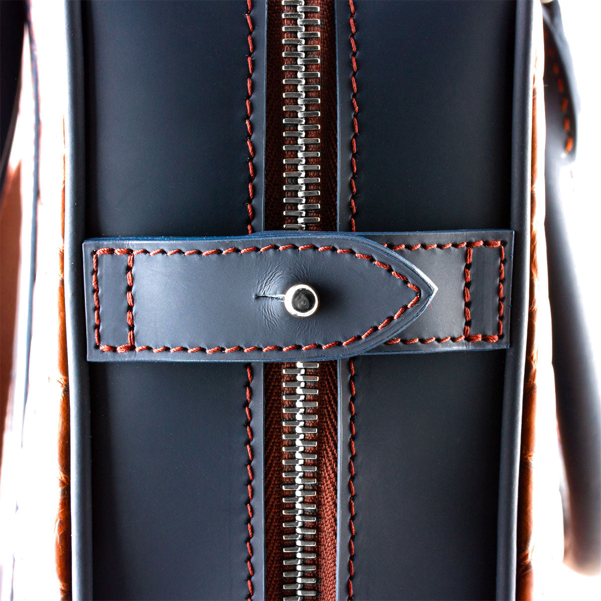 Leather briefcase - Kaki porosus crocodile bag – ABP Concept
