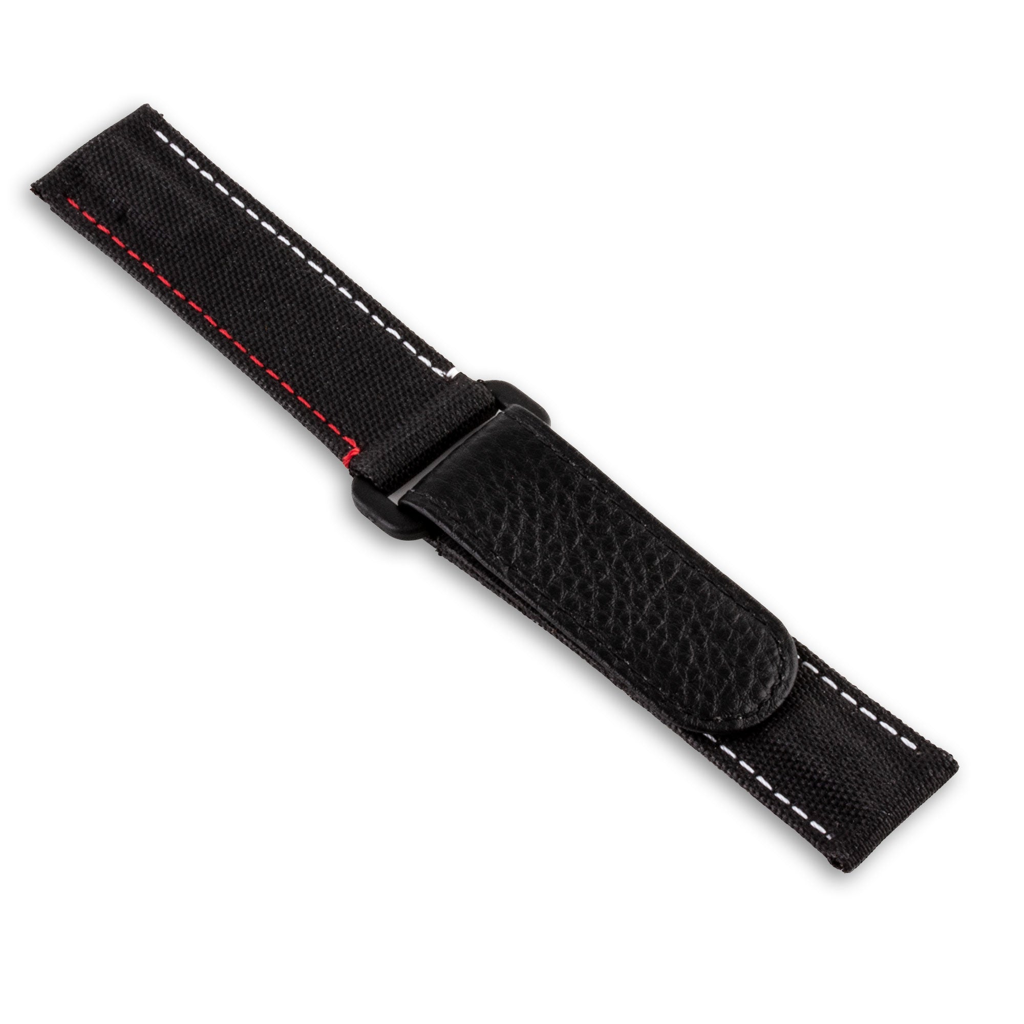 Velcro leather watch band - Cordura