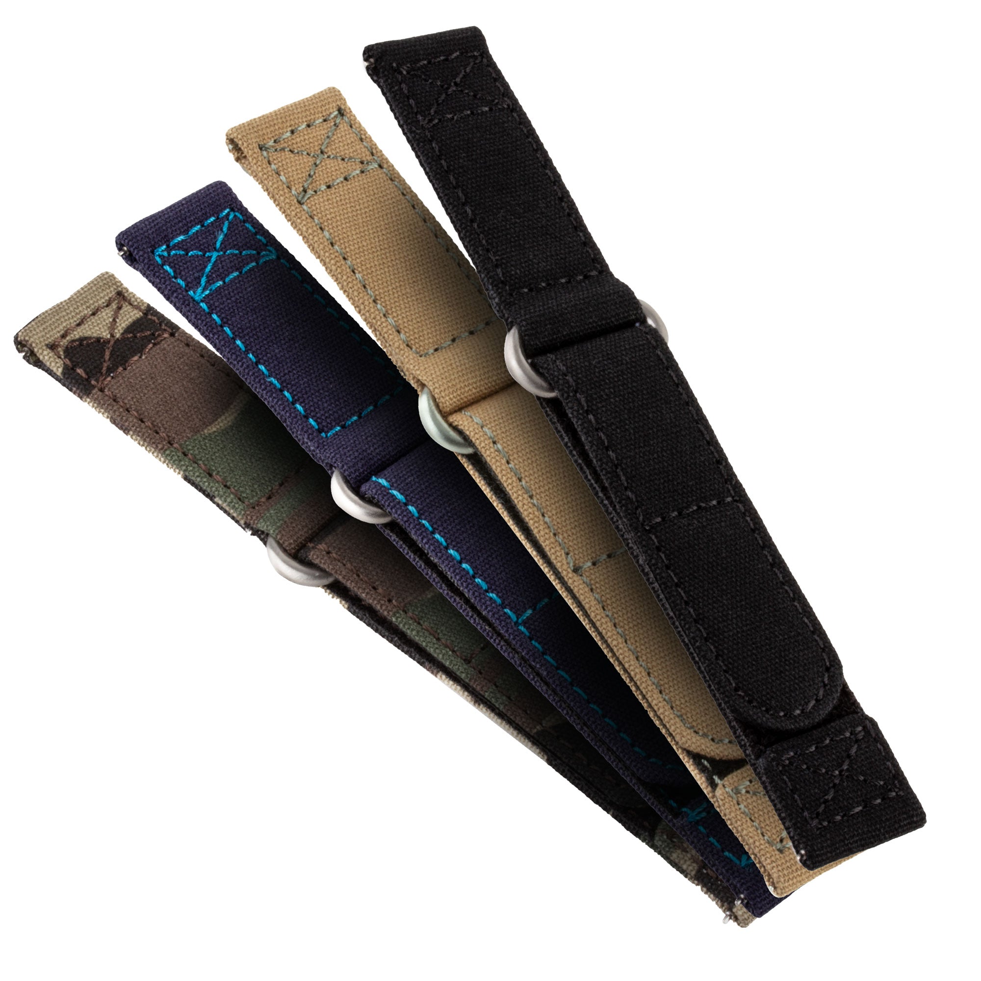 Velcro leather watch band - Nylon / Fabric