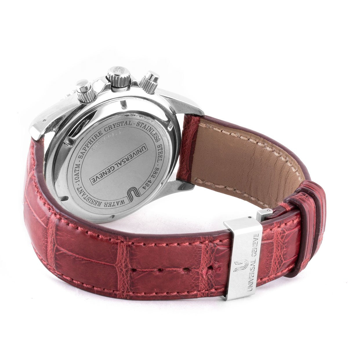 Montre d'occasion - Universal Genève - Aero Compax - 3600€ - watch band leather strap - ABP Concept -