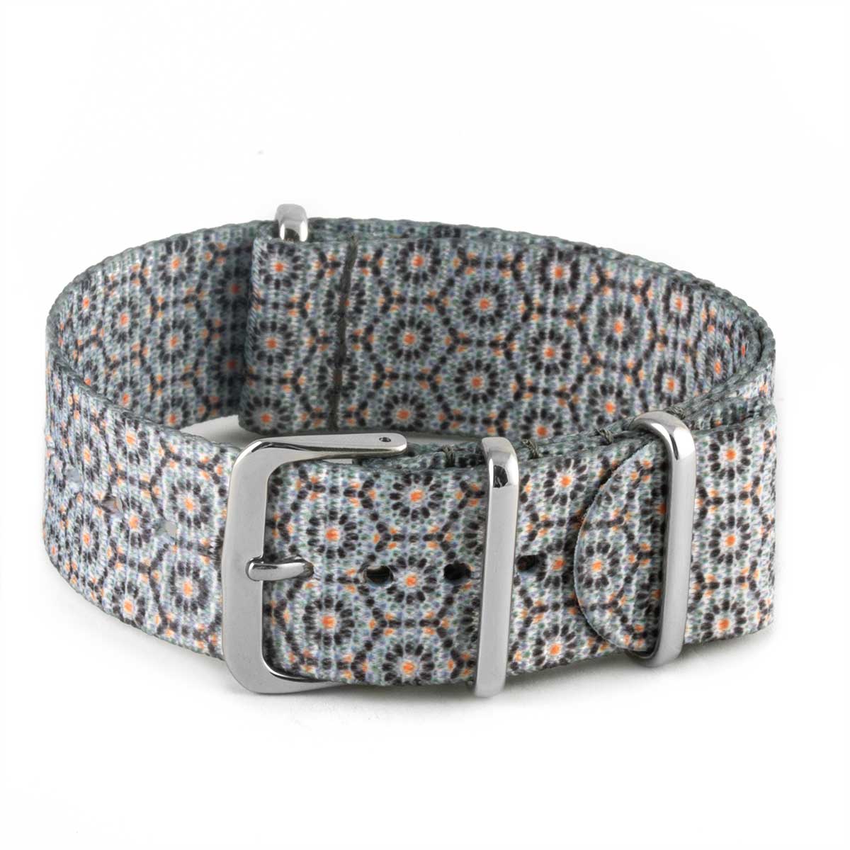 Bracelet pour montre Nato - Nylon / Tissu - Dandy (bleu, gris, rouge, doré) - watch band leather strap - ABP Concept -