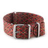 Bracelet pour montre Nato - Nylon / Tissu - Dandy (bleu, gris, rouge, doré) - watch band leather strap - ABP Concept -