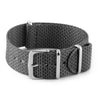 Bracelet montre Nato - Nylon / Tissu - Wall Street (gris, rouge, blanc, bleu) - watch band leather strap - ABP Concept -