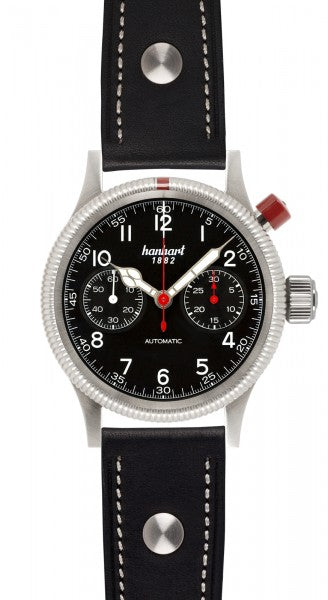 Hanhart 1882 Watch - Pioneer Mk I Black