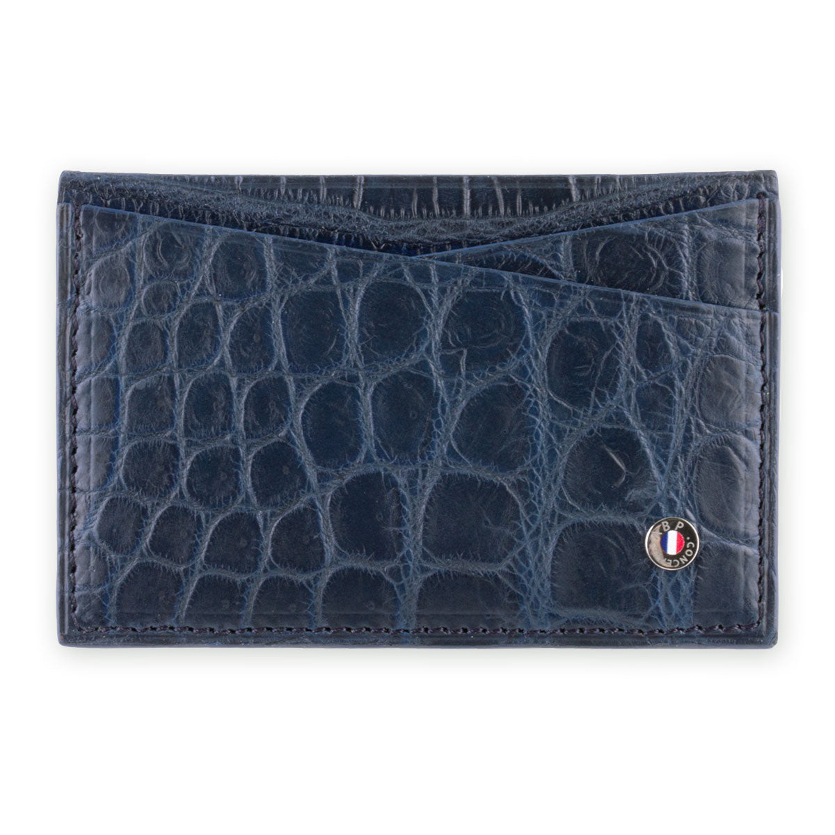 Etui cartes bancaires cuir "Essential" - Alligator (noir, bleu, vert, marron, orange...)