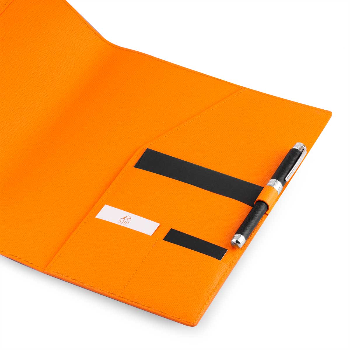 Couverture pour agenda  & cahier en cuir - Veau grainé - watch band leather strap - ABP Concept -