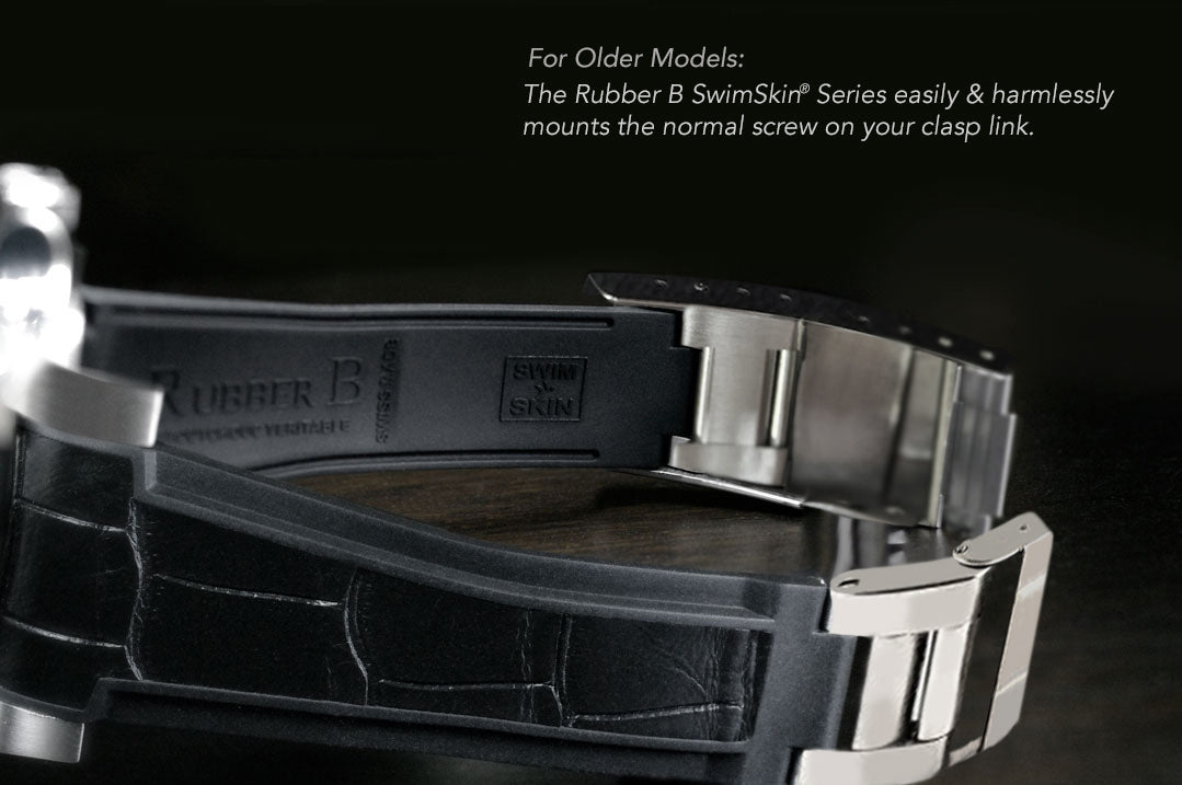Rolex - Rubber B - Bracelet caoutchouc pour Oyster Perpetual 39mm - SwimSkin®
