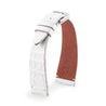 Bracelet "Retro" - Bracelet montre cuir - Alligator (noir, marron, gris, bleu, blanc, rouge, beige, rose) - watch band leather strap - ABP Concept -
