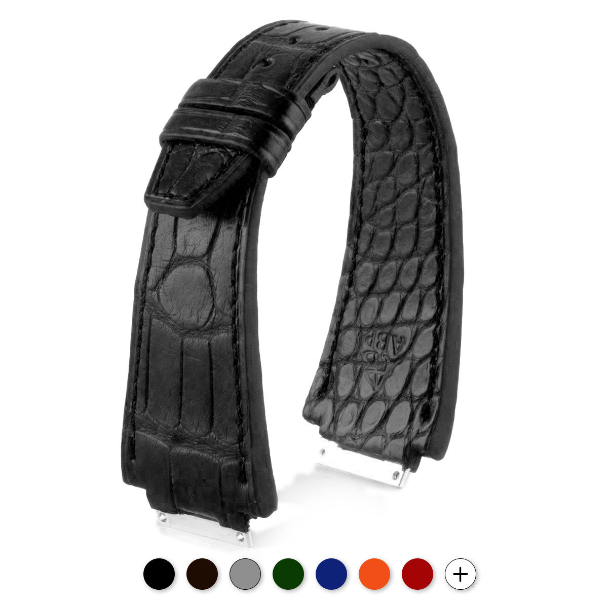 Richard Mille - Bracelet-montre cuir - Alligator ( noir / gris / marron / bleu... ) - watch band leather strap - ABP Concept -