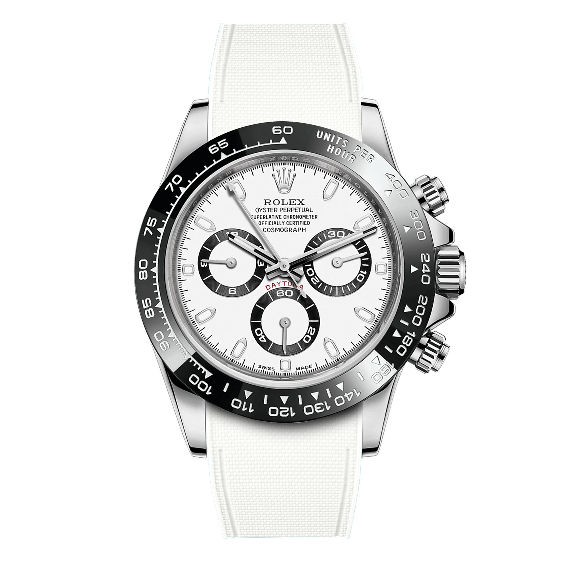 ​Rolex - R Strap Premium – Cordura pattern rubber watch band for Daytona & Oyster bracelet
