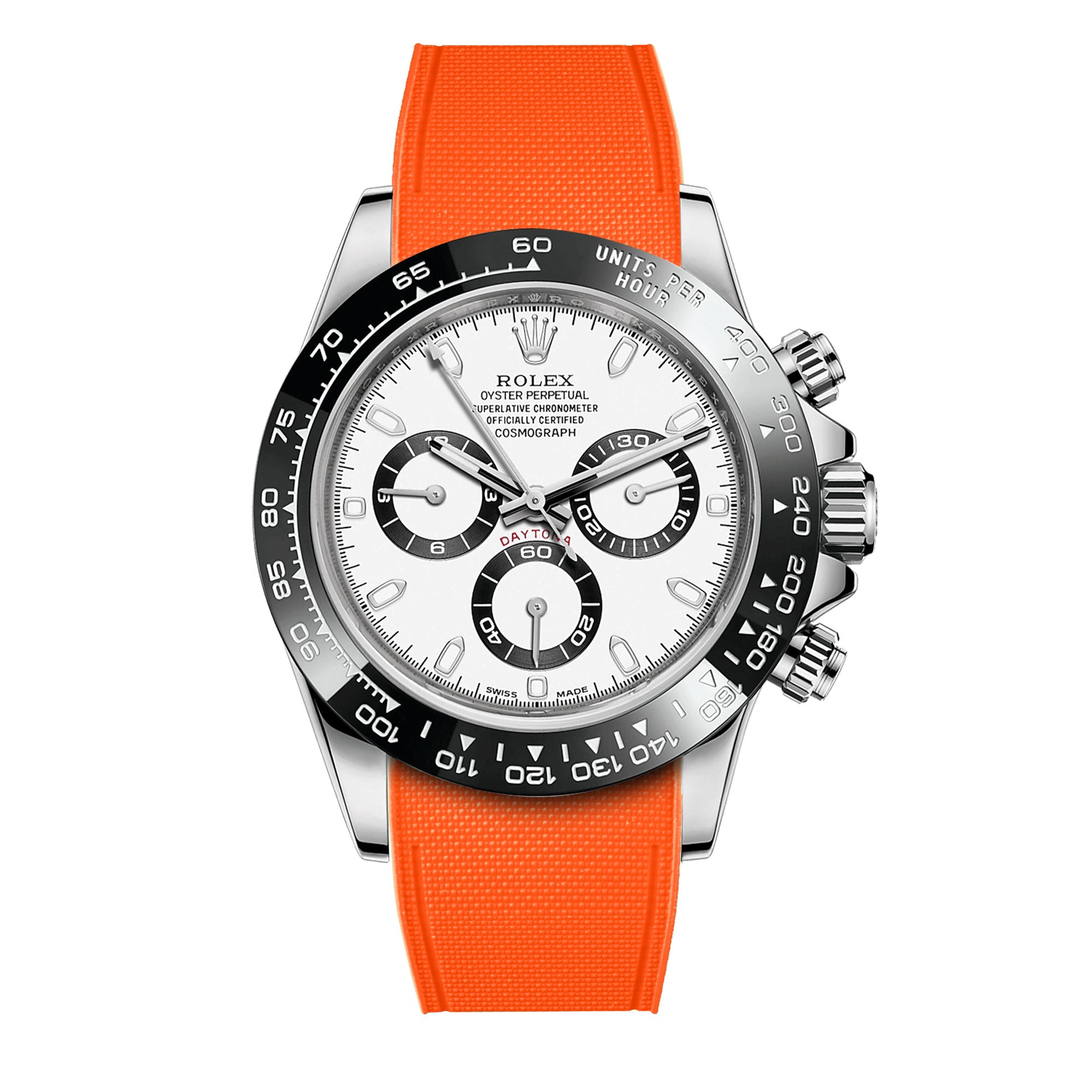 Rolex – R strap Premium - Bracelet-montre caoutchouc motif cordura pour Daytona  & bracelet Oyster