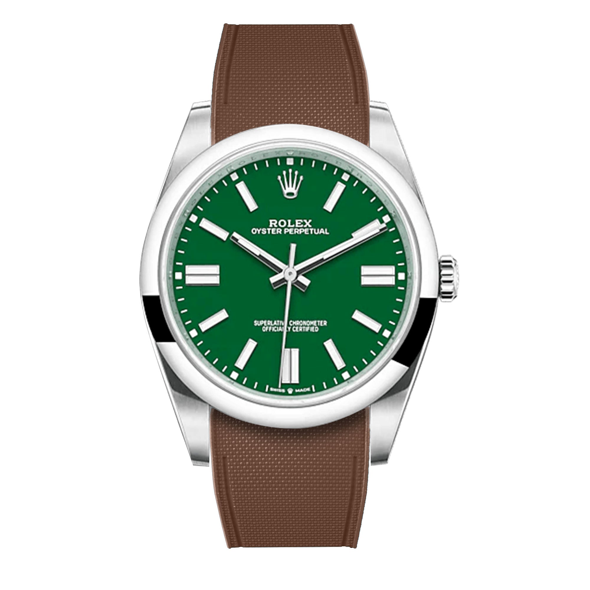 Rolex – R strap Premium - Bracelet-montre caoutchouc motif cordura pour Oyster Perpetual 41mm