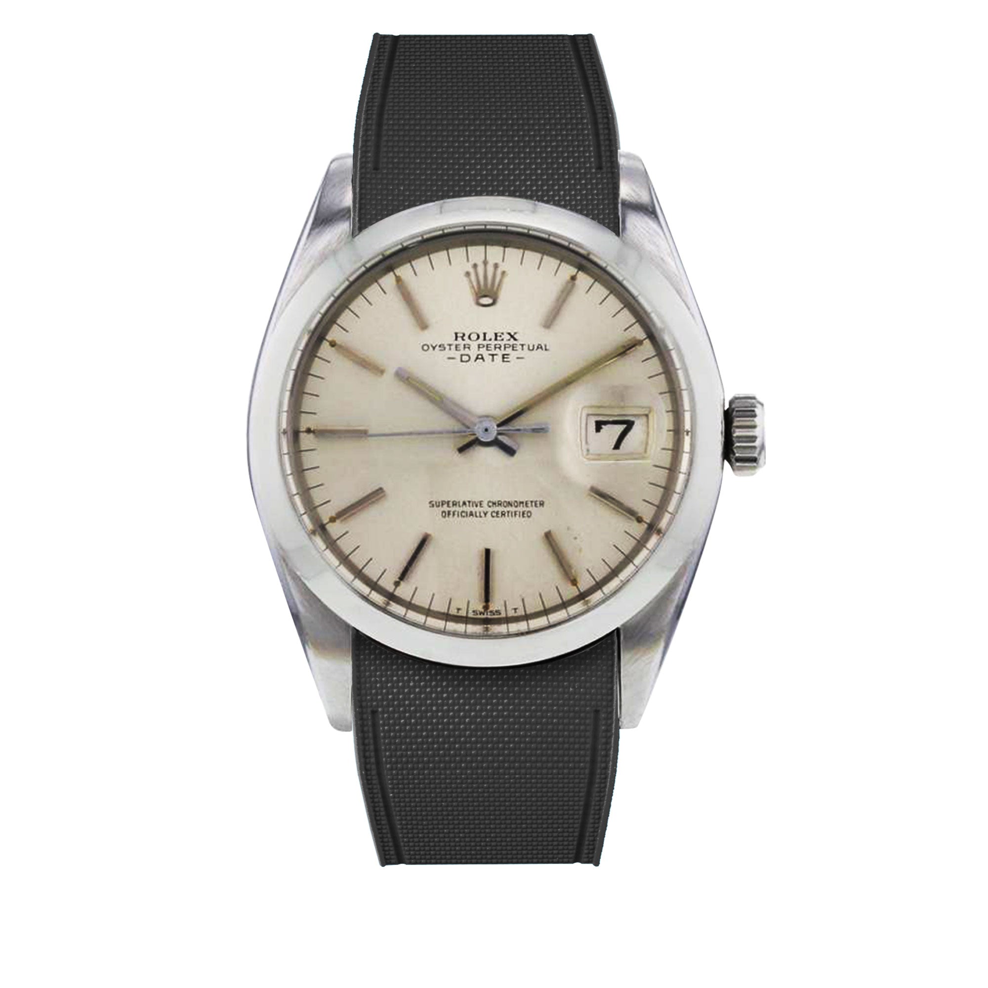 symmetri let Ægte R strap rubber watch band for Rolex Oyster Perpetual Date 35mm – ABP Concept