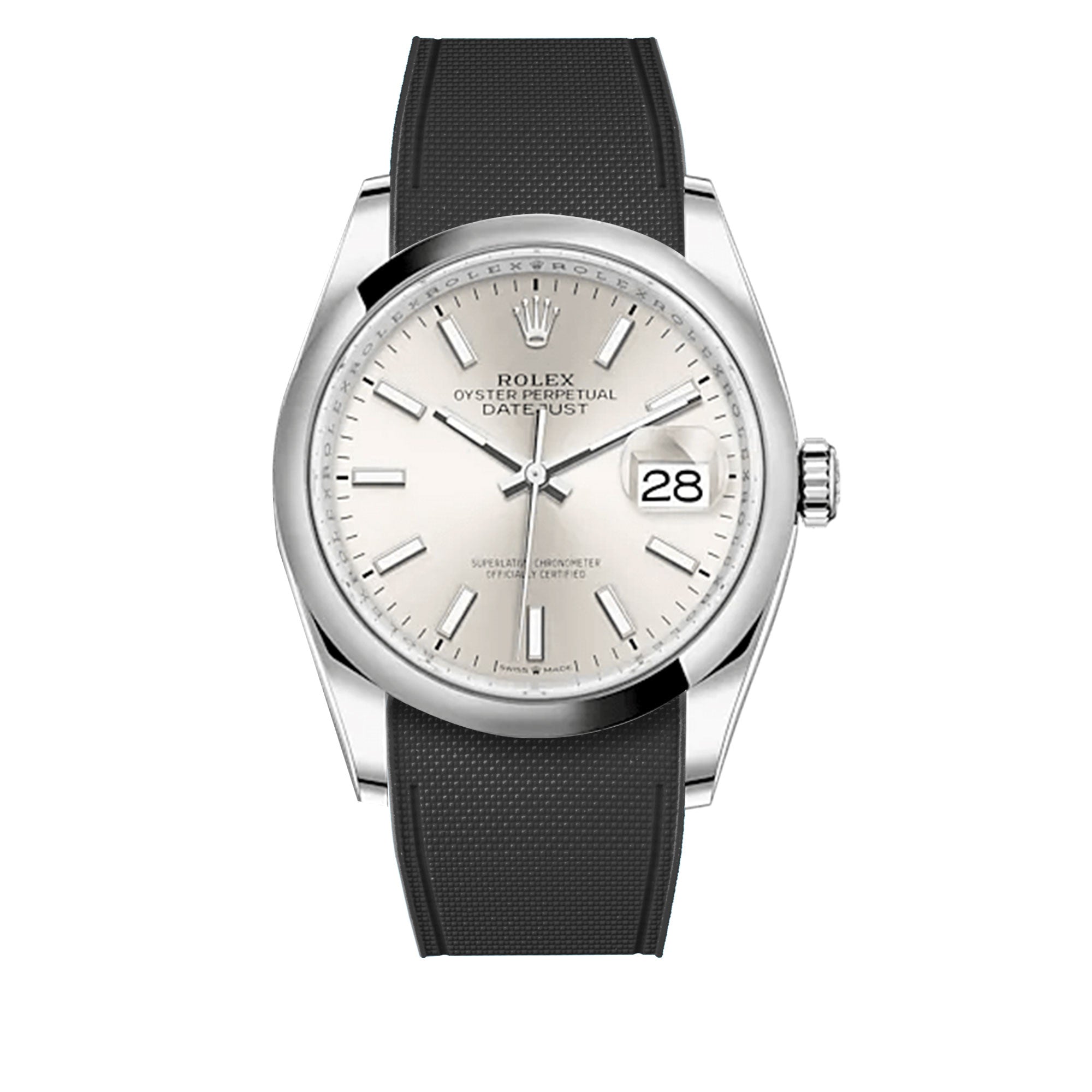 Datejust Rolex Oysterflex Band R Strap Rubber Watch Band For Rolex