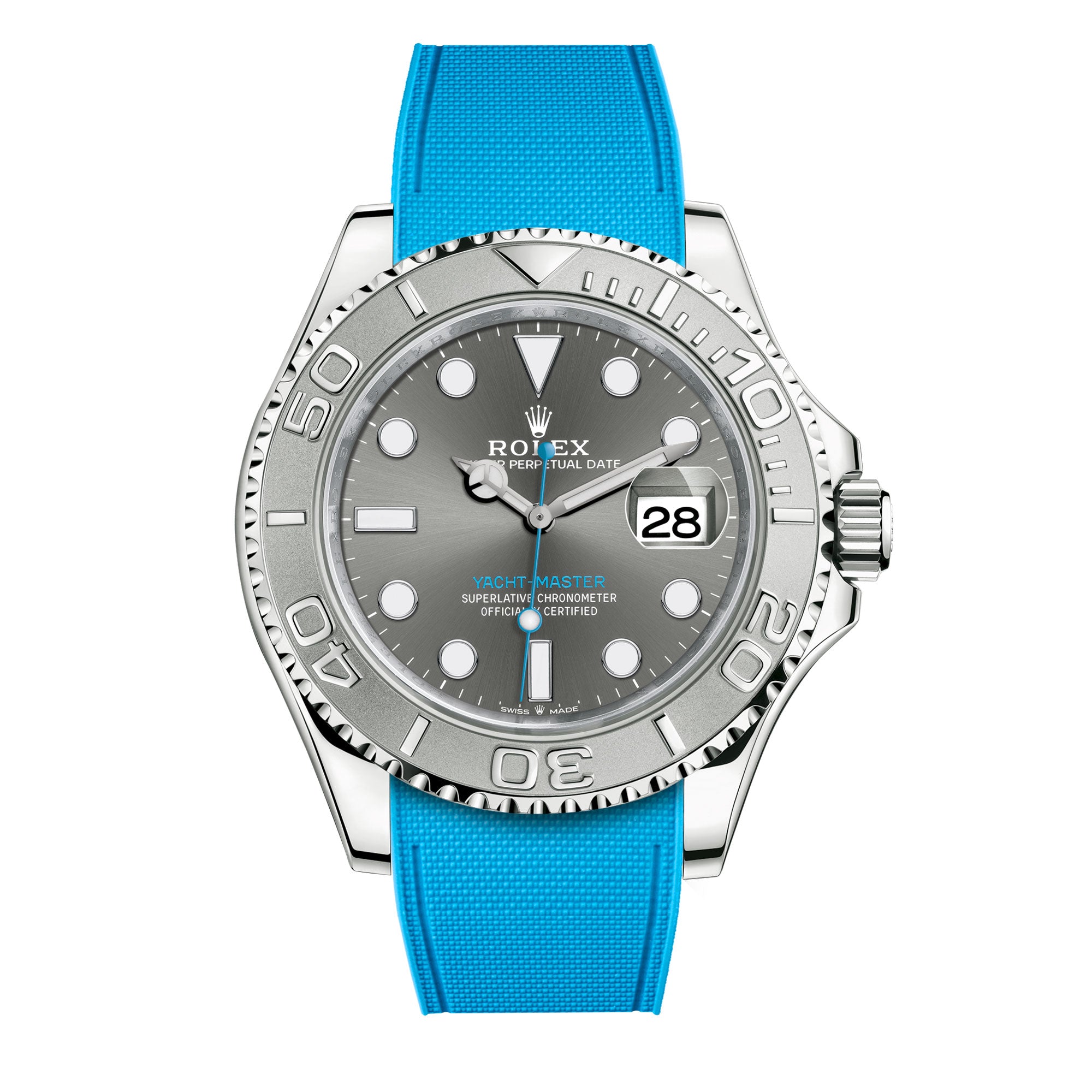 Rolex – R strap Premium - Bracelet-montre caoutchouc motif cordura pour Yachtmaster 40mm  & bracelet Oyster