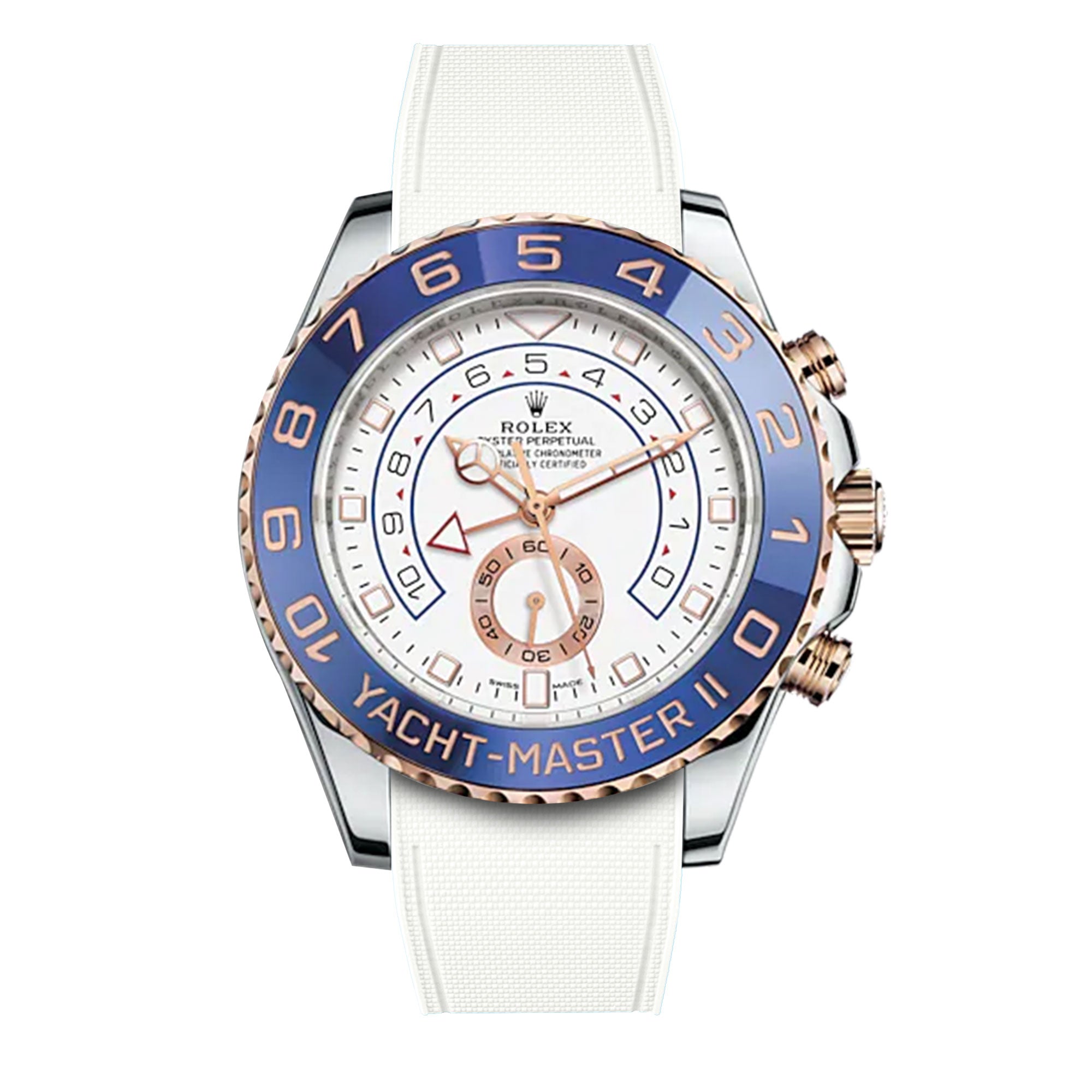 Rolex – R strap Premium - Bracelet-montre caoutchouc motif cordura pour Yachtmaster II 44mm  & bracelet Oyster