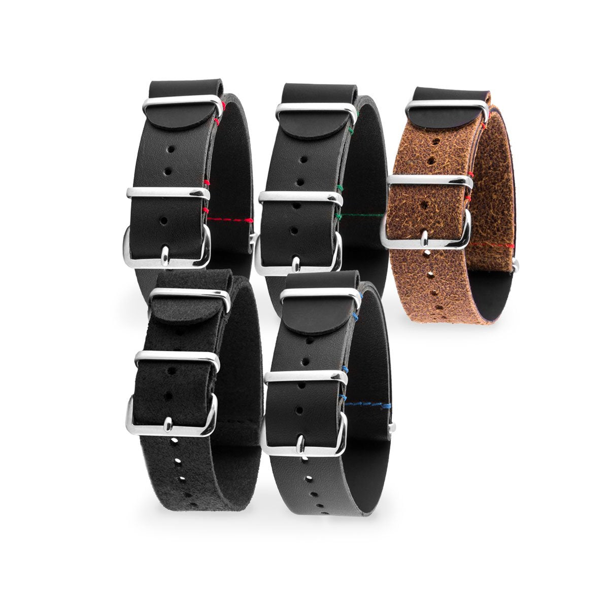 Rolex - Bracelet de montre nato - Veau (noir, marron) - Plusieurs modèles - watch band leather strap - ABP Concept -